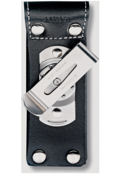 Чехол на ремень VICTORINOX для ножей 111 мм толщиной 3 уровня  с поворотной клипсой кожаный чёрный Черный 4 0523 31MIROV11 31