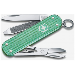 Нож брелок VICTORINOX Classic SD Alox Colors "Minty Mint"  58 мм 5 функций мятный Зеленый 0 6221 201GMIROV11 221G