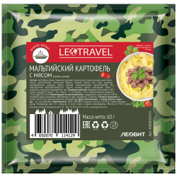 Блюдо быстрого приготовления Леовит LeoTravel Мальтийский картофель с мясом  7 пакетов по 60 г Зеленый 135139LVTNL1Z 1