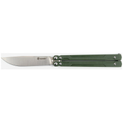 Нож бабочка туристический Ganzo G766 GR  зеленый GRAMRTG2T