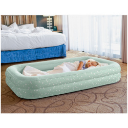 Кровать надувная детская Intex KIDZ TRAVEL  2 в 1 107х168х25 см с ручным насосом Зеленый 66810RVERI05