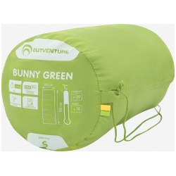 Спальный мешок детский Outventure Bunny +10 правосторонний  Зеленый 107466OUT G2