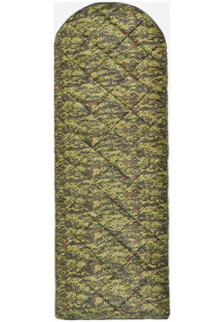 Спальный мешок Фрегат (200) с ультразвуковой стежкой и подушкой подголовником  камуфляж ширина 85 см Зеленый FREGAT193WFSQG82 KAMPIX