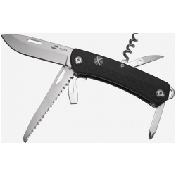 Нож перочинный Stinger  103 мм 10 функций материал рукояти: АБС пластик (черный) Черный GHKMIROS88 2P