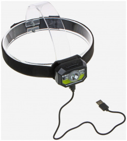 ЕРМАК Фонарь на голову  сенсорный XPE COB LED 11 режимов 1000мАч USB кабель 6х4 5х3см пластик Черный FONARZNKTE1X 2