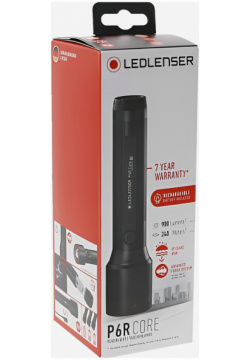 Фонарь ручной LED Lenser P6R Core  900 лм Черный 502179RITLL1J 502179