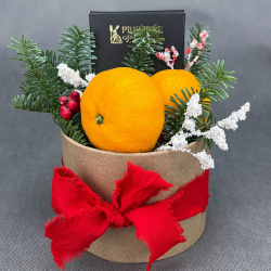 Цветы Гранд Флора 3996 Зимняя ночь  подарочная коробка с нобилисом