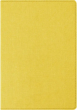 Бизнес блокнот  Tweed А5 128 листов в линейку желтый Brauberg 110967