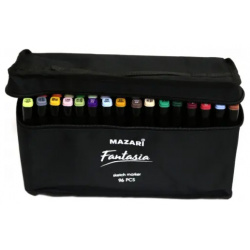 Набор маркеров для скетчинга  двусторонние "Fantasia" 96 цветов штук MAZARI M 6074