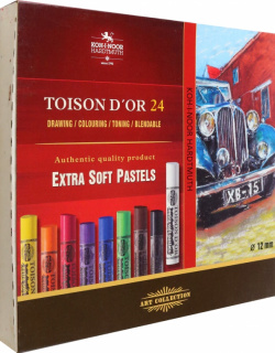 Пастель сухая художественная Toison d`Or Extra Soft 8554  24 цвета Koh I Noor