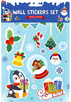 Набор игровых наклеек Рождество  пингвин DoDo