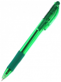 Ручка шариковая автоматическая  0 7 мм зеленая (BK417 D) Pentel