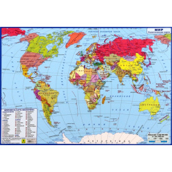 Карта Мира политическая  двусторонняя Новые границы РУЗ Ко 978 5 89485 883 8 К