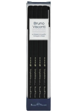 Набор гелевых ручек SimpleWrite  Black синих 4 штуки Bruno Visconti из х