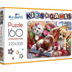 Пазл 160 Корги Оригами элементов серии Kids Games понравится любому