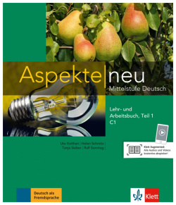 Aspekte neu  C1 Lehr und Arbeitsbuch Teil 1 mit Audio CD Mittelstufe Deutsch Klett 9783126050371