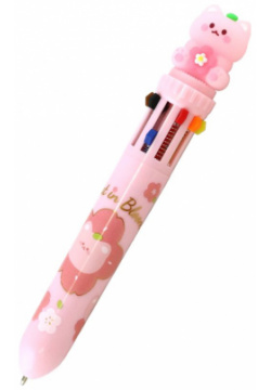 Ручка шариковая автоматическая Cat in bloom  10 цветов в ассортименте MAZARI Р