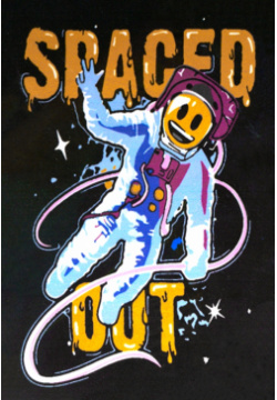 Эмоджи  Картина по номерам Космонавт в космосе граффити Премьера Паблишинг