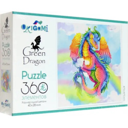 Пазл 360 Радужный дракон Оригами 