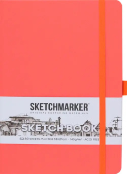 Блокнот Коралловый  А5 80 листов Sketchmarker NEW для зарисовок