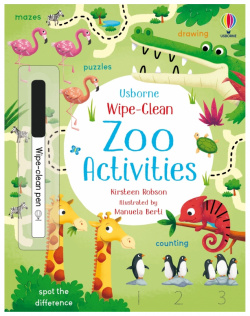 Wipe Clean Zoo Activities Usborne 9781474986847 