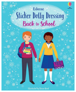 Sticker Dolly Dressing  Back to School Usborne 9781474980524 Одевалка для
