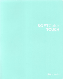 Тетрадь "Soft color touch"  А5 48 листов клетка цвет: зеленый Полотняно заводская бумажная фабрика