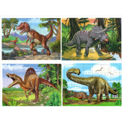 Комплект пазлов Динозавры Аделаида 9785429301754 