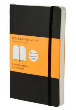 Блокнот "Classic Soft Ruled" Pocket  96 листов в линейку черный Moleskine
