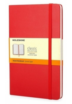 Блокнот "Classic Ruled" Pocket  96 листов в линейку красный Moleskine
