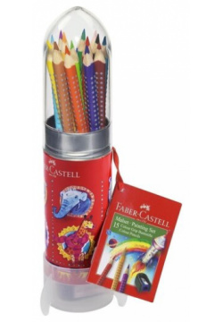 Карандаши цветные "Grip"  15 цветов Faber Castell