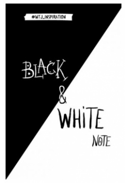 Блокнот "Black&White Note" А5  96 листов Эксмо Стильный с белоснежными