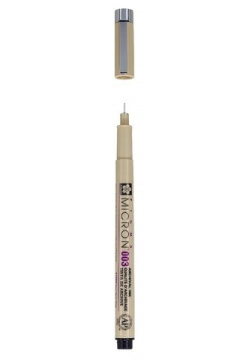 Ручка капиллярная Sakura Pigma Micron 0 15 мм  цвет чернил: сепия