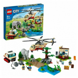 Конструктор LEGO City 60302 Операция по спасению зверей Любители животных