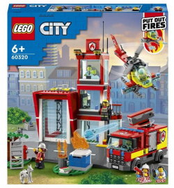 Конструктор LEGO City 60320 Пожарная часть Присоединяйтесь к Финну МакКормаку