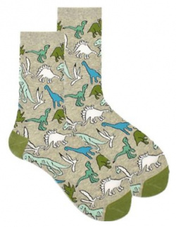 Носки Krumpy Socks World Dinos  40 45 зеленый