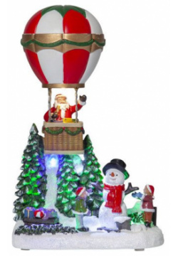 Декоративная миниатюра Новогодние декорации со световыми и звуковыми эффектами  16 х 25 12 см Star Trading