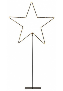 Декоративный светильник Звезда  черный теплый белый 65 см Star Trading