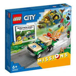 Конструктор LEGO CITY 60353 Миссии по спасению диких животных 