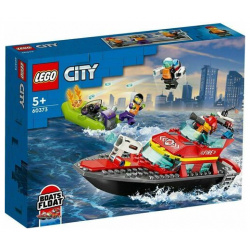 Конструктор Lego City 60373 Пожарно спасательная лодка 