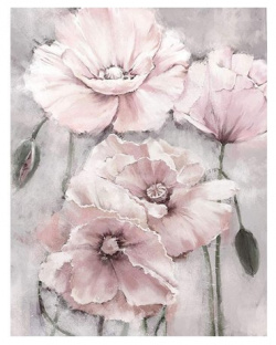 Картина по номерам Molly Розовые маки  холст на подрамнике 40 х 50 см
