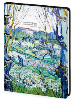 Тетрадь на кольцах Greenwich Line Van Gogh  Orchard in Bloom А5 80л ЛАЙТ кожзам