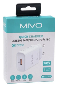 Зарядное устройство Mivo MP 320Q Quick Charger 18W 