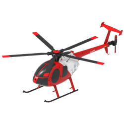 Радиоуправляемый вертолет RC ERA C189 MD500 Gyro Stabilized Helicopter Red/White 