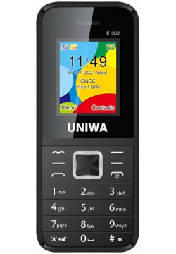 Мобильный телефон UNIWA E1802 Black 