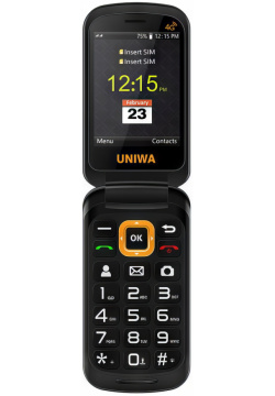 Мобильный телефон UNIWA V909T Flip Phone Gray 