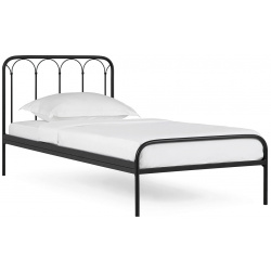 Кровать металлическая Corsa  черный шагрень размер 90х200 Askona