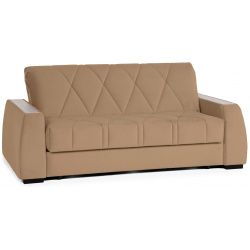 Прямой диван Domo Pro с накладкой цвет Ясень  стежка ромб Askona
