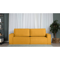 Прямой диван Klark 2 секционный с широкими подлокотниками Askona кровать