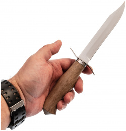 Нож разведчика НР 40  сталь 65х13 рукоять орех Фабрика Баринова